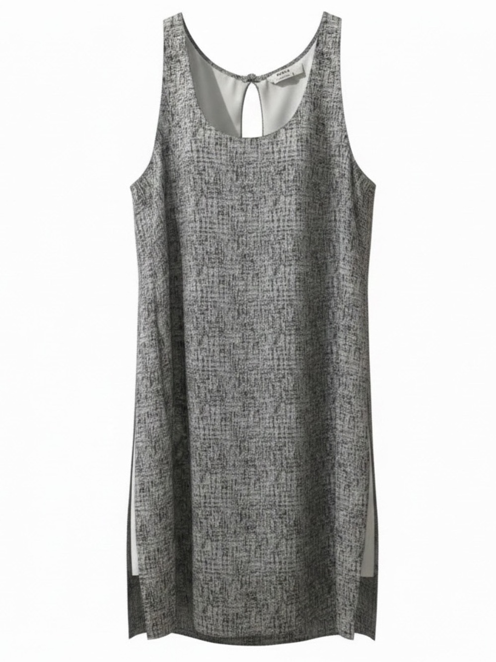 Elegant Gray Sleeveless Dress